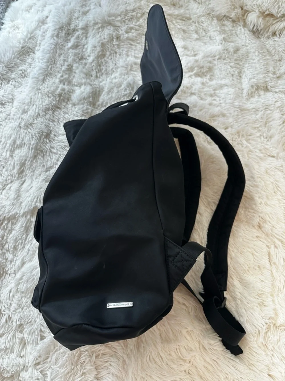 REBECCA MINKOFF Bikeshare Black Nylon Backpack Travel Commuter Bag